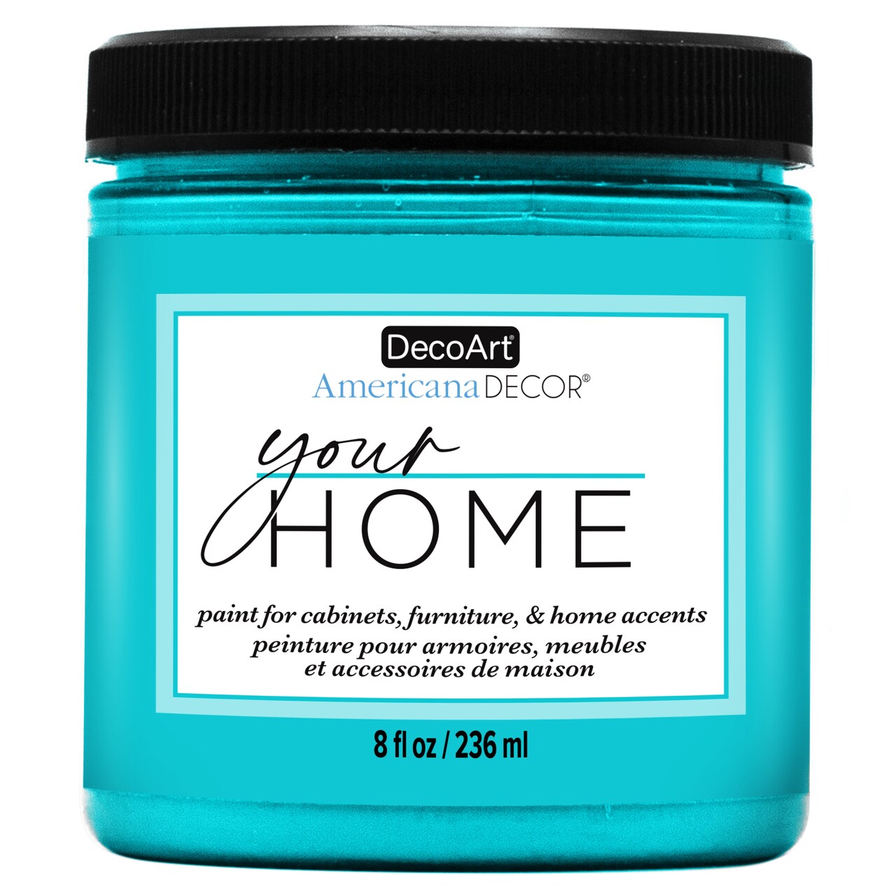 DecoArt Americana Decor All-in-One Furniture & Cabinet Paint, 8oz – No Primer Needed, Adheres to Tile, Laminate & Glossy Surfaces, Satin Finish